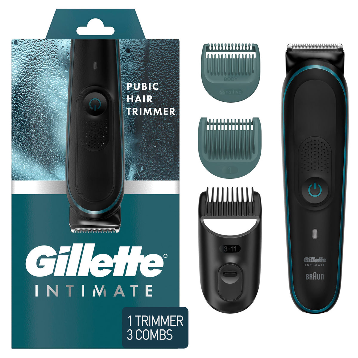 Gillette INTIMATE™ Pubic Hair Trimmer